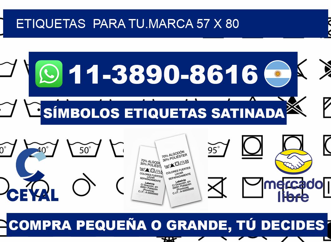 Etiquetas para tu.marca 57 x 80
