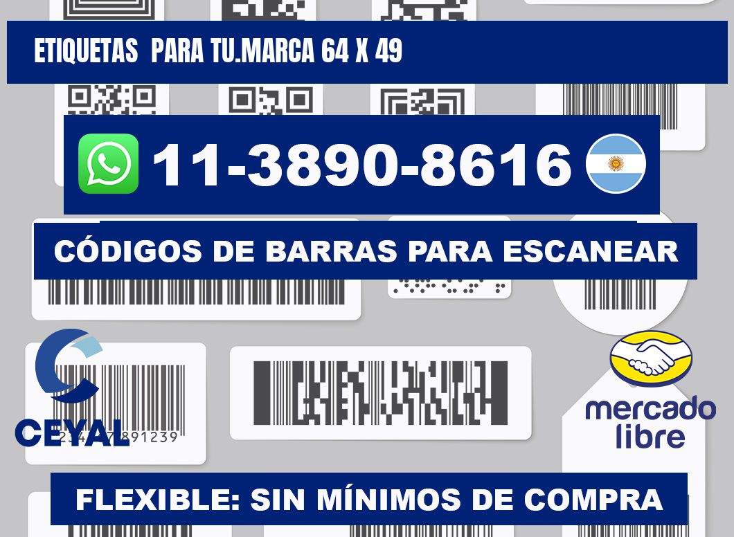 Etiquetas para tu.marca 64 x 49
