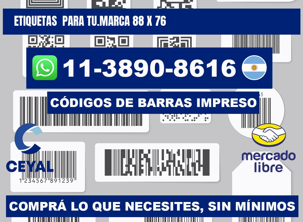Etiquetas para tu.marca 88 x 76