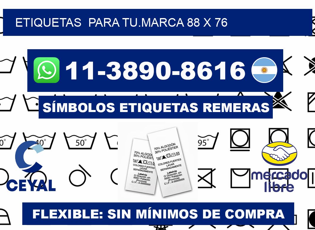 Etiquetas para tu.marca 88 x 76