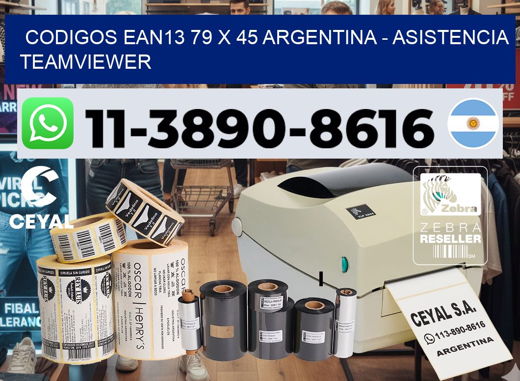 codigos ean13 79 x 45 argentina - asistencia teamviewer