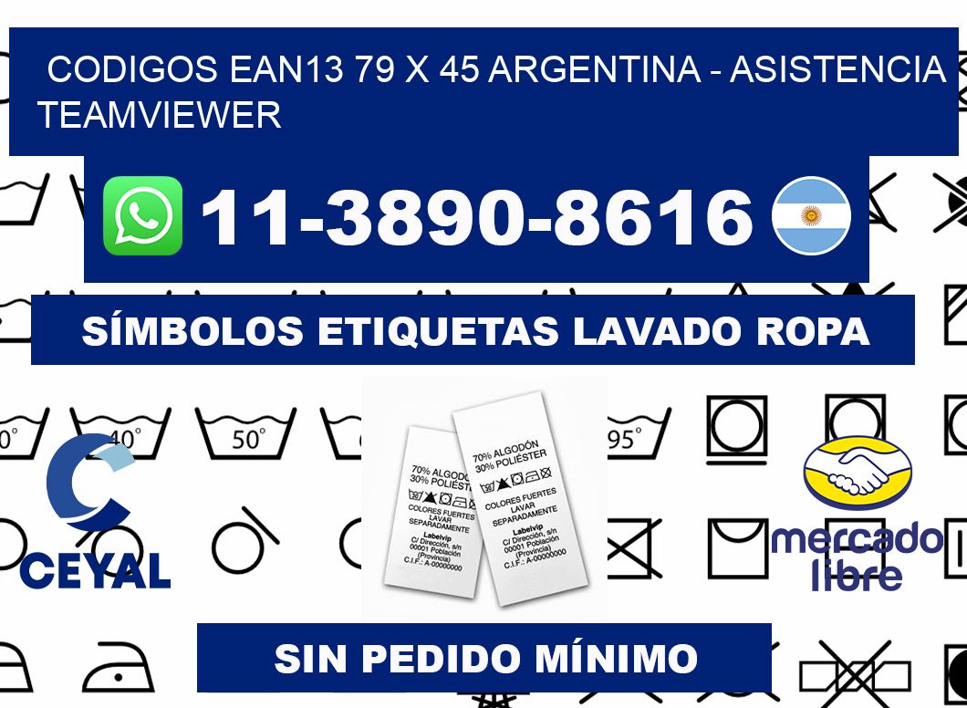 codigos ean13 79 x 45 argentina - asistencia teamviewer