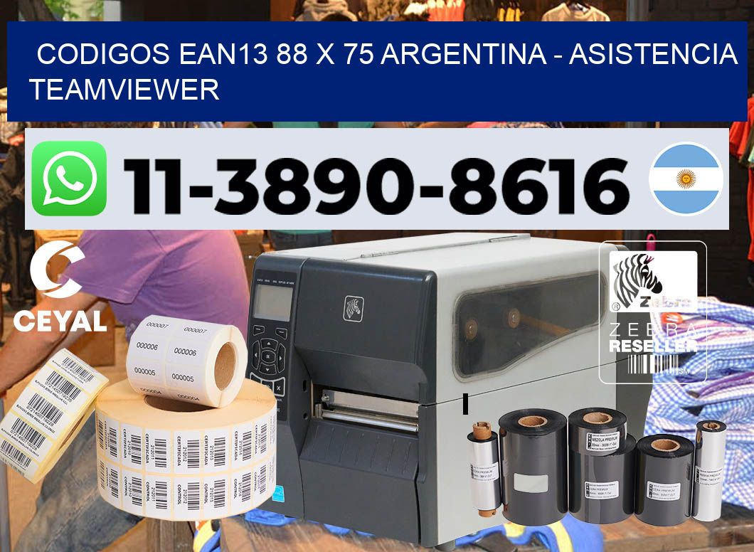 codigos ean13 88 x 75 argentina - asistencia teamviewer