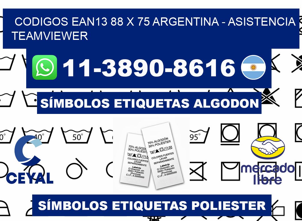 codigos ean13 88 x 75 argentina - asistencia teamviewer