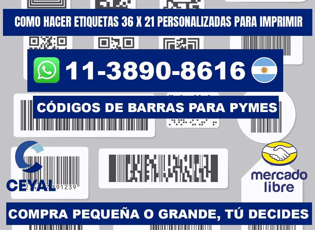 como hacer etiquetas 36 x 21 personalizadas para imprimir