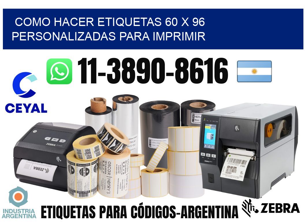 como hacer etiquetas 60 x 96 personalizadas para imprimir