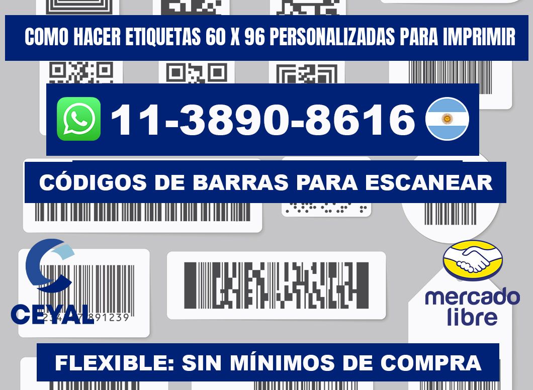como hacer etiquetas 60 x 96 personalizadas para imprimir