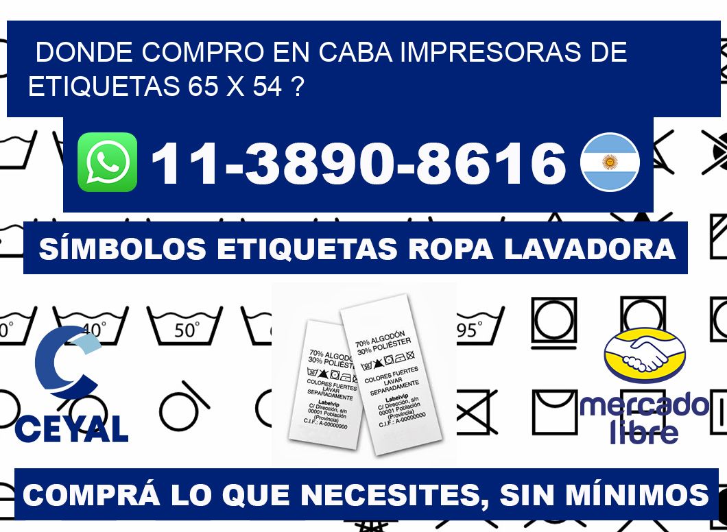 donde compro en CABA impresoras de etiquetas 65 x 54 ?