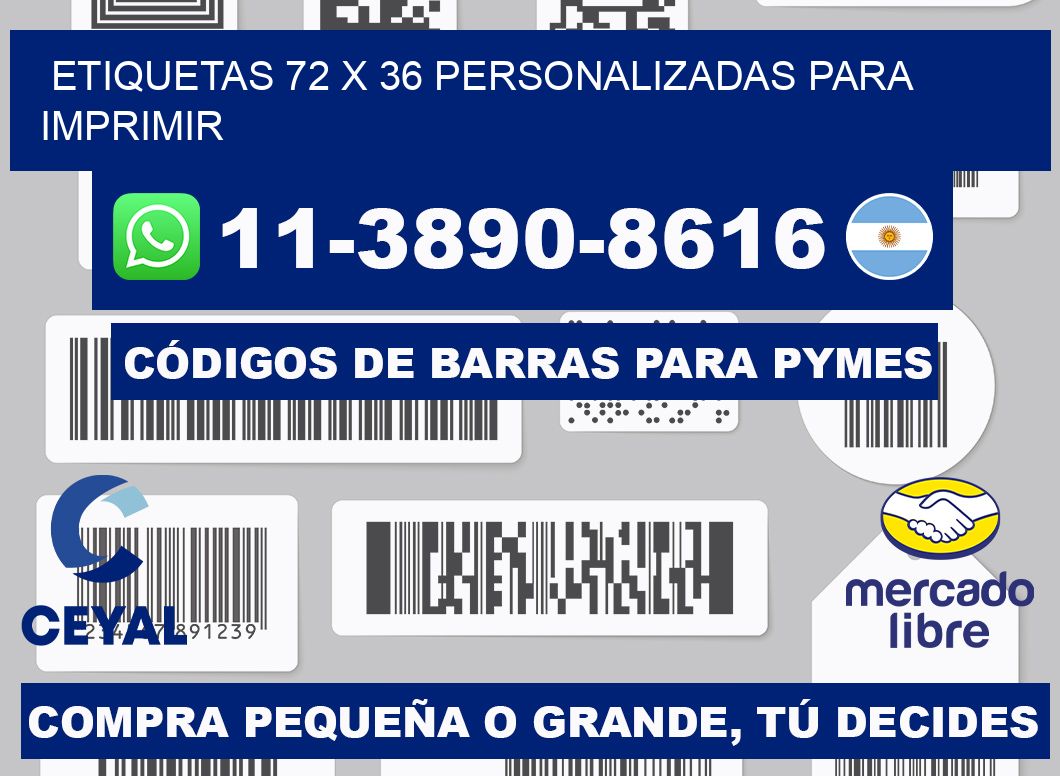 etiquetas 72 x 36 personalizadas para imprimir