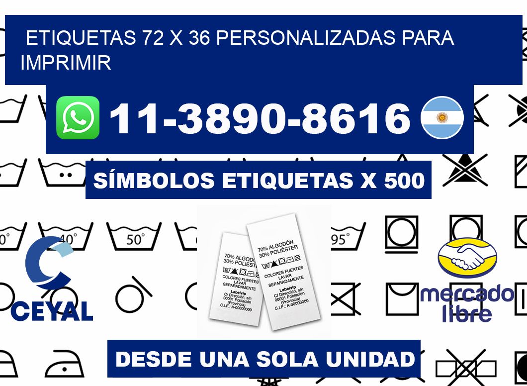 etiquetas 72 x 36 personalizadas para imprimir