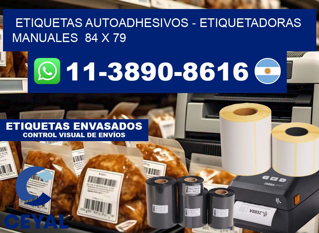etiquetas autoadhesivos - Etiquetadoras Manuales 84 x 79