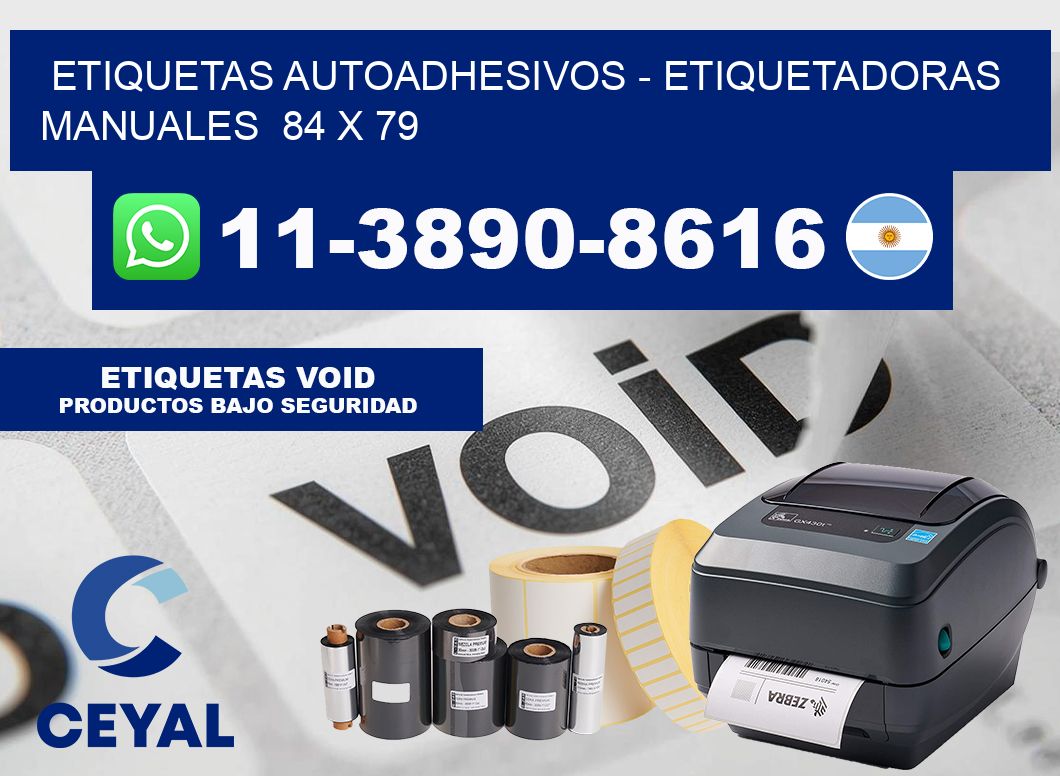 etiquetas autoadhesivos - Etiquetadoras Manuales 84 x 79