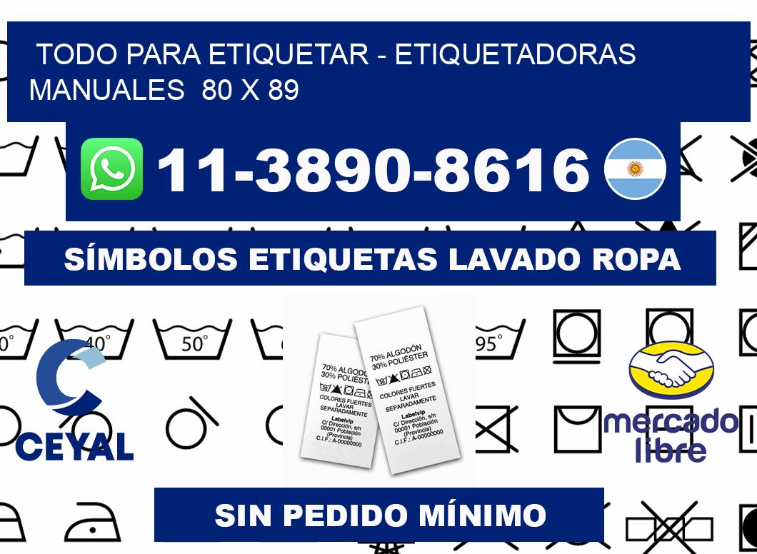 todo para etiquetar - Etiquetadoras Manuales  80 x 89