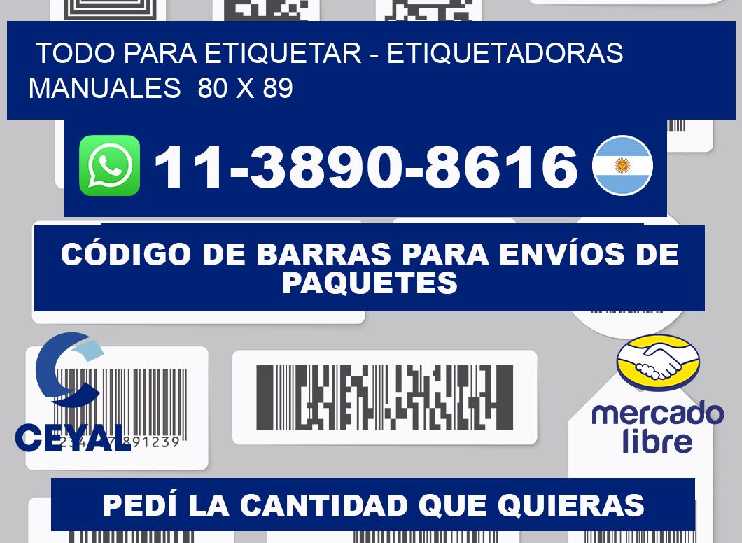 todo para etiquetar - Etiquetadoras Manuales  80 x 89