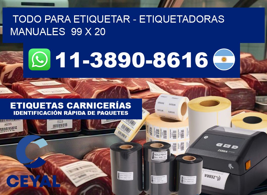 todo para etiquetar - Etiquetadoras Manuales  99 x 20
