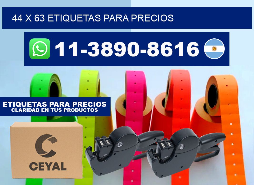 44 x 63 etiquetas para precios