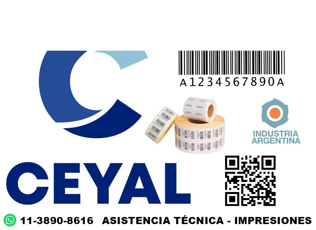 Cómo imprimir etiquetas 38 x 78 autoadhesivas en rollos?