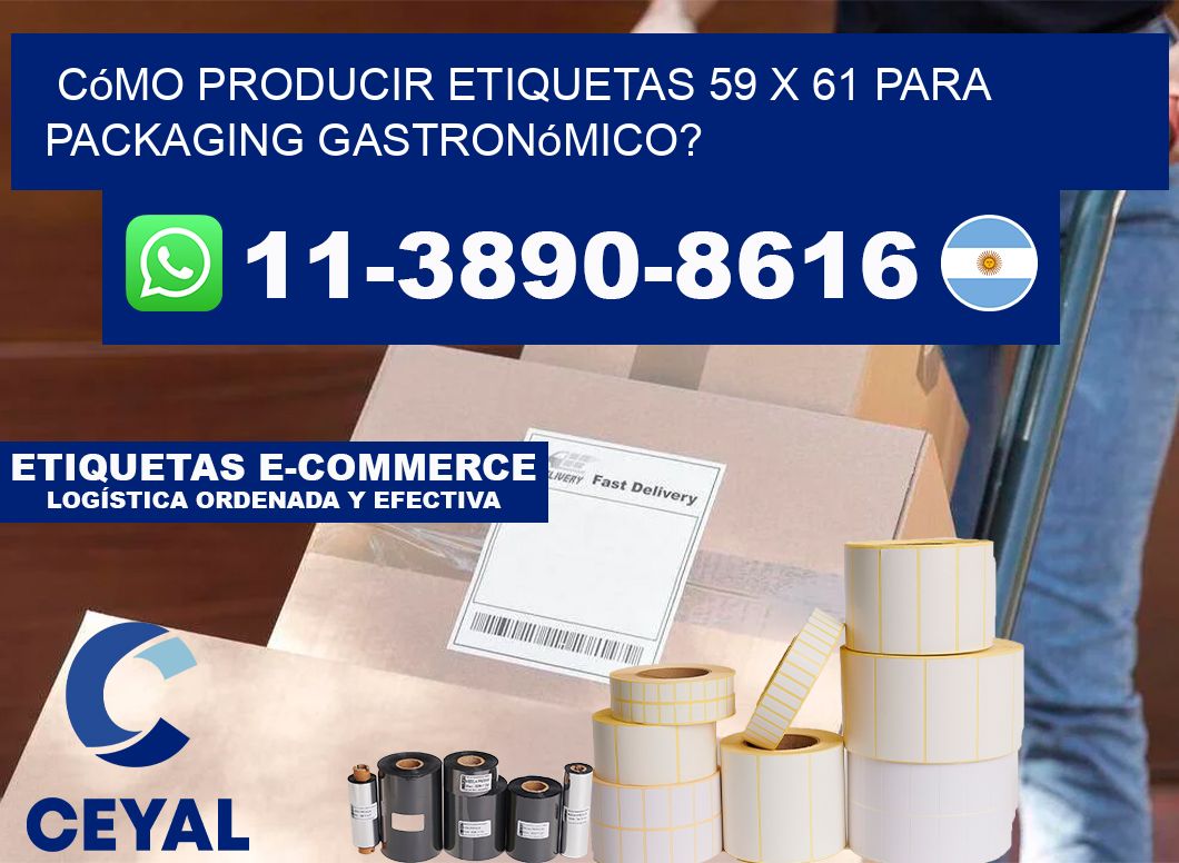 Cómo producir etiquetas 59 x 61 para packaging gastronómico?