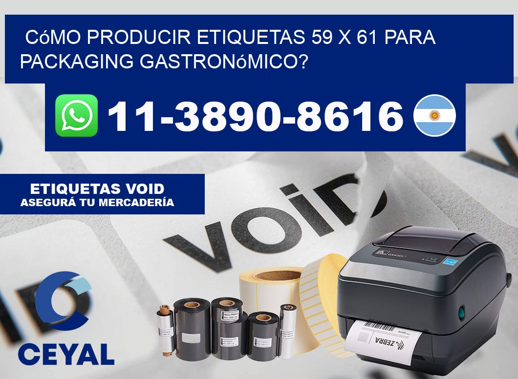 Cómo producir etiquetas 59 x 61 para packaging gastronómico?