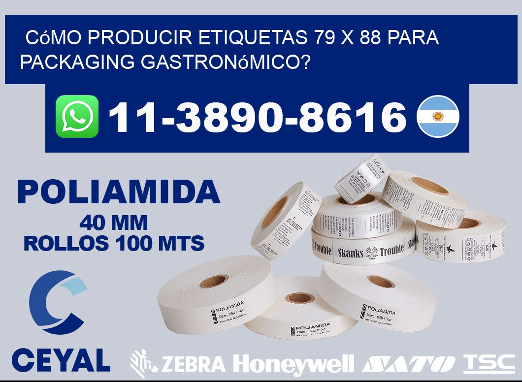 Cómo producir etiquetas 79 x 88 para packaging gastronómico?