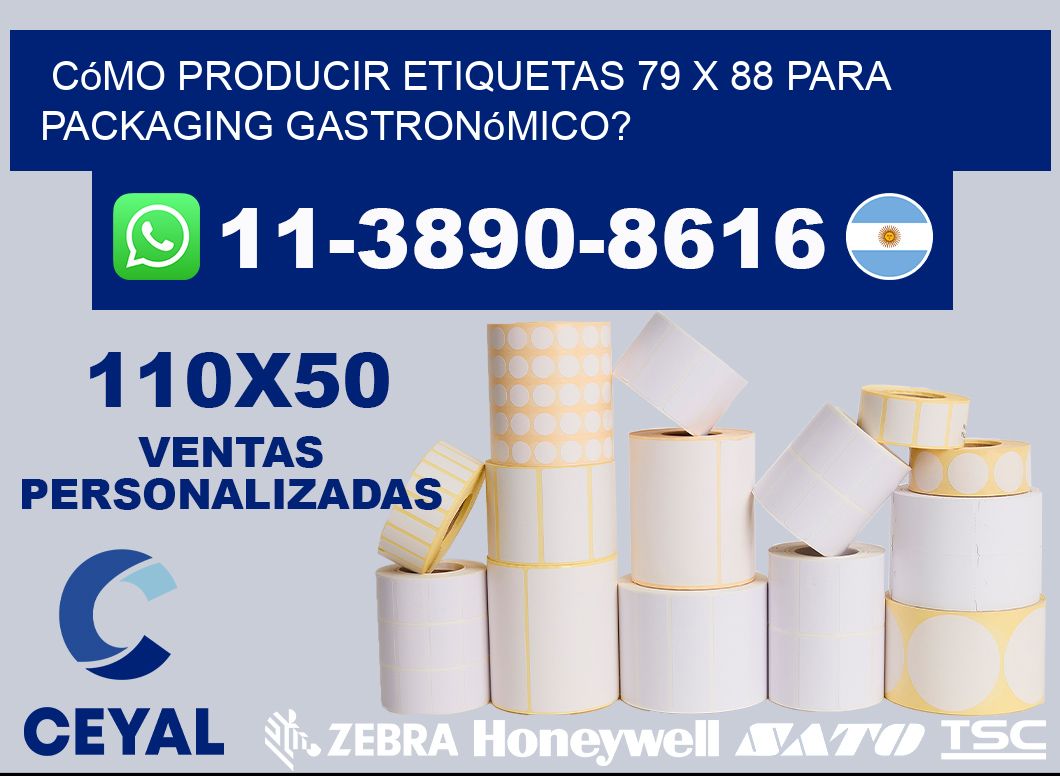 Cómo producir etiquetas 79 x 88 para packaging gastronómico?