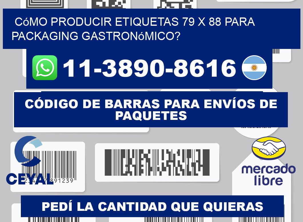 Cómo producir etiquetas 79 x 88 para packaging gastronómico?