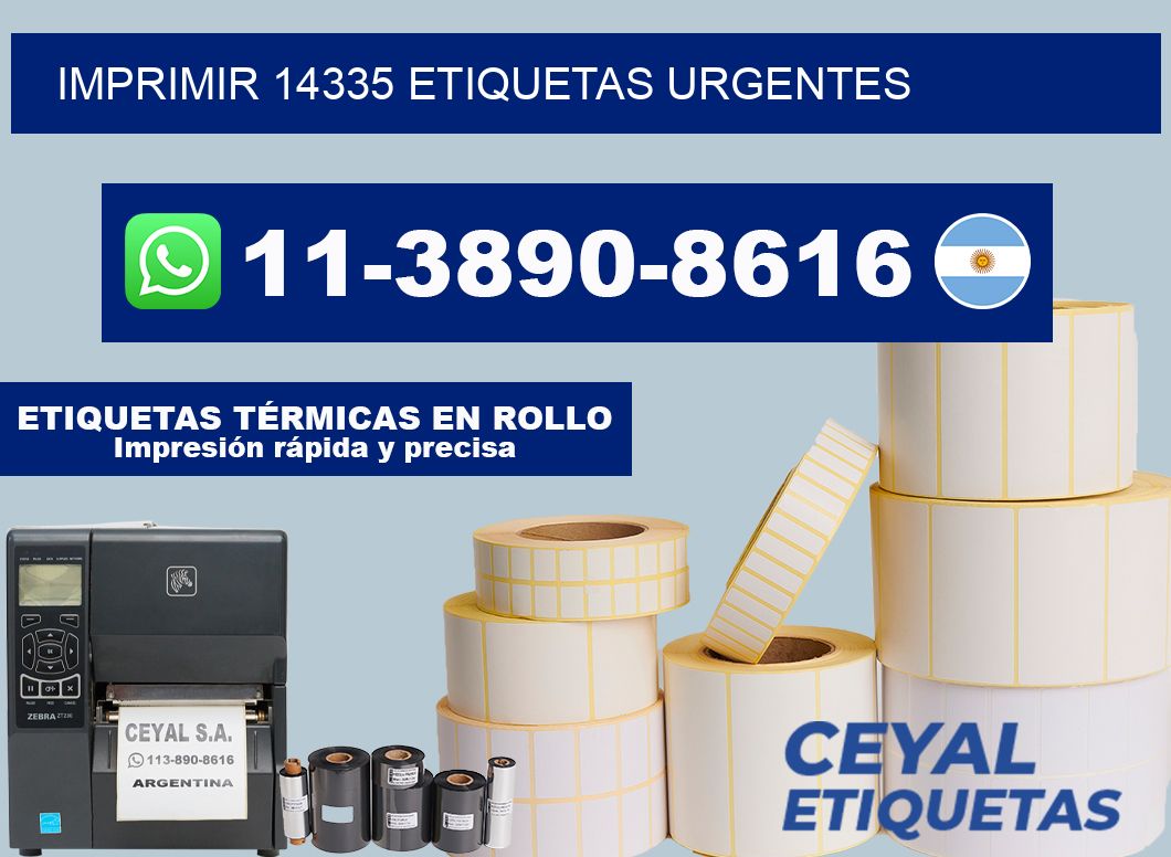 IMPRIMIR 14335 ETIQUETAS URGENTES