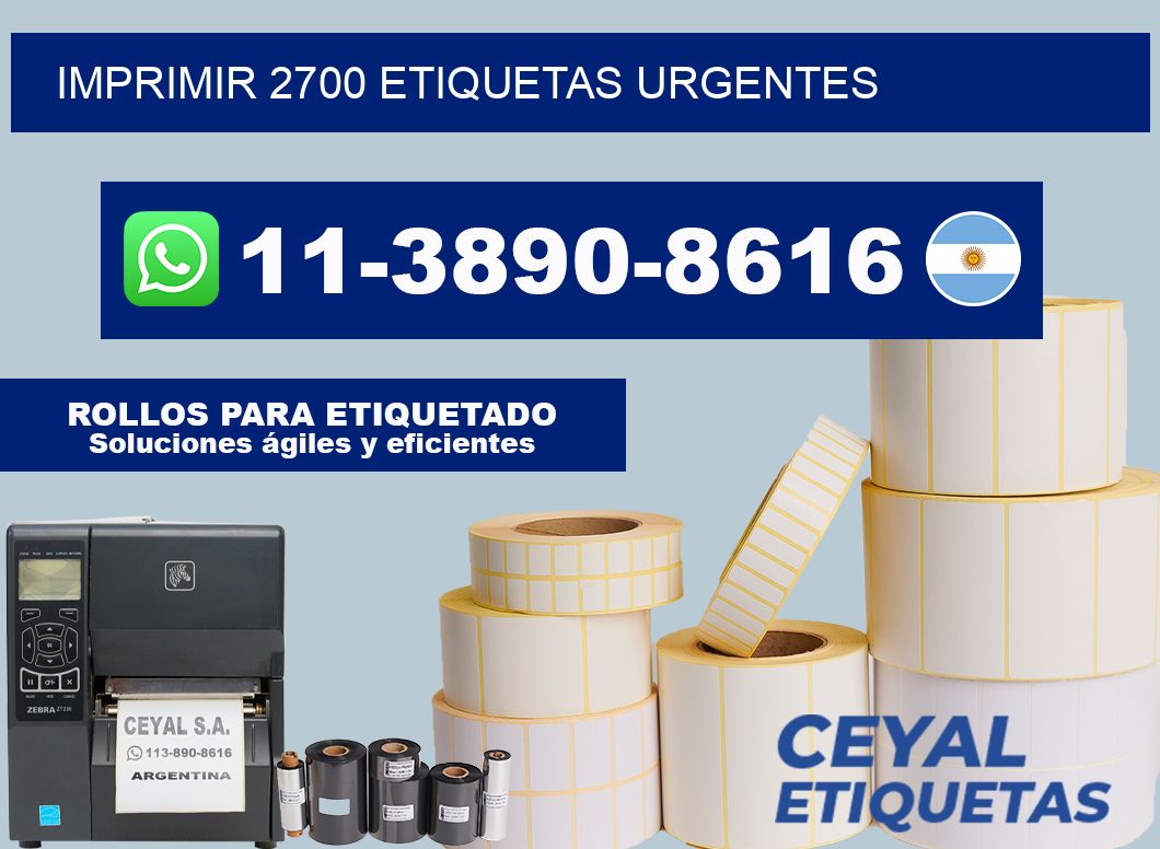 IMPRIMIR 2700 ETIQUETAS URGENTES