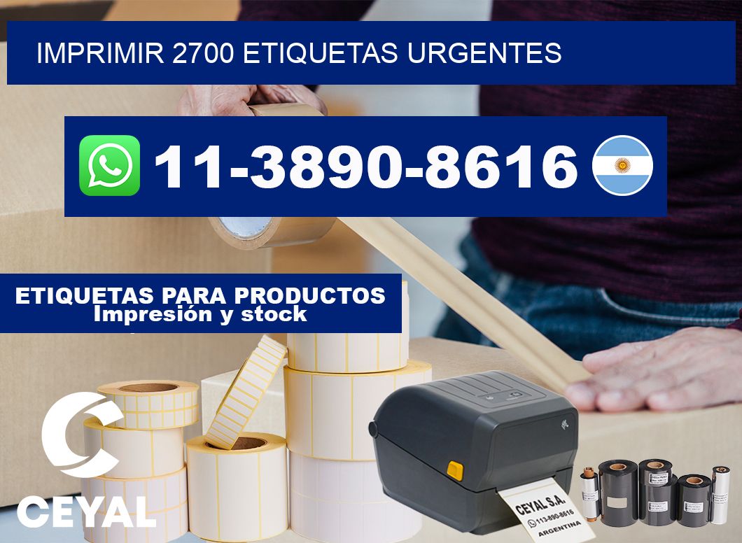 IMPRIMIR 2700 ETIQUETAS URGENTES