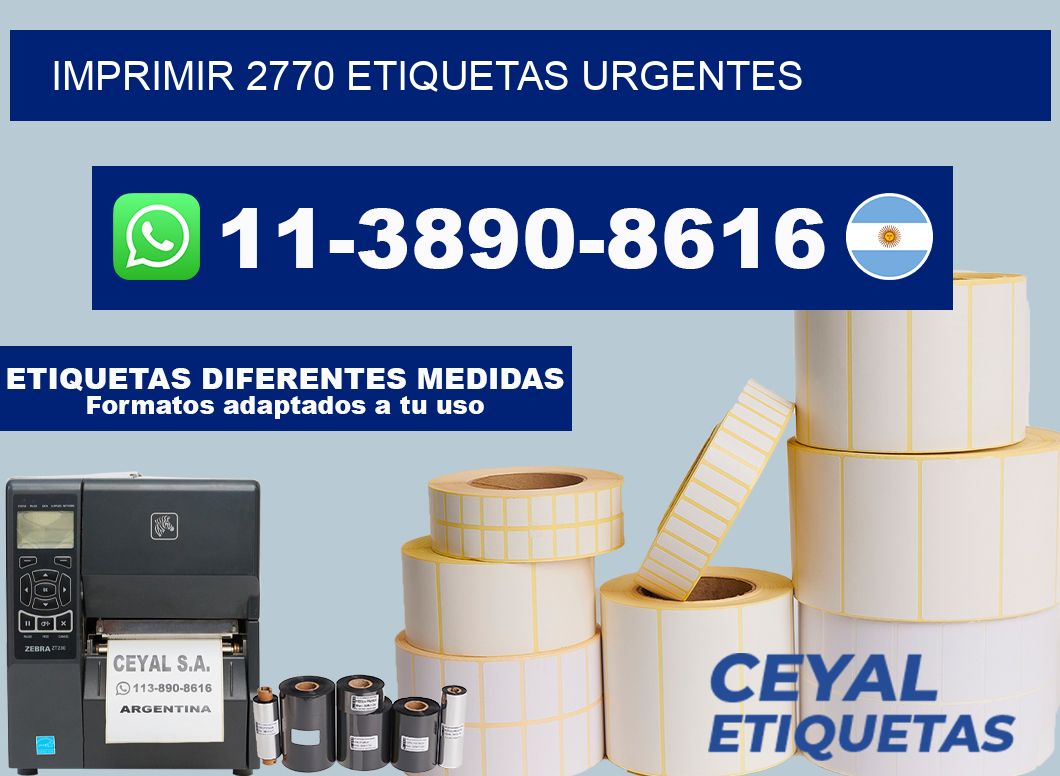 IMPRIMIR 2770 ETIQUETAS URGENTES