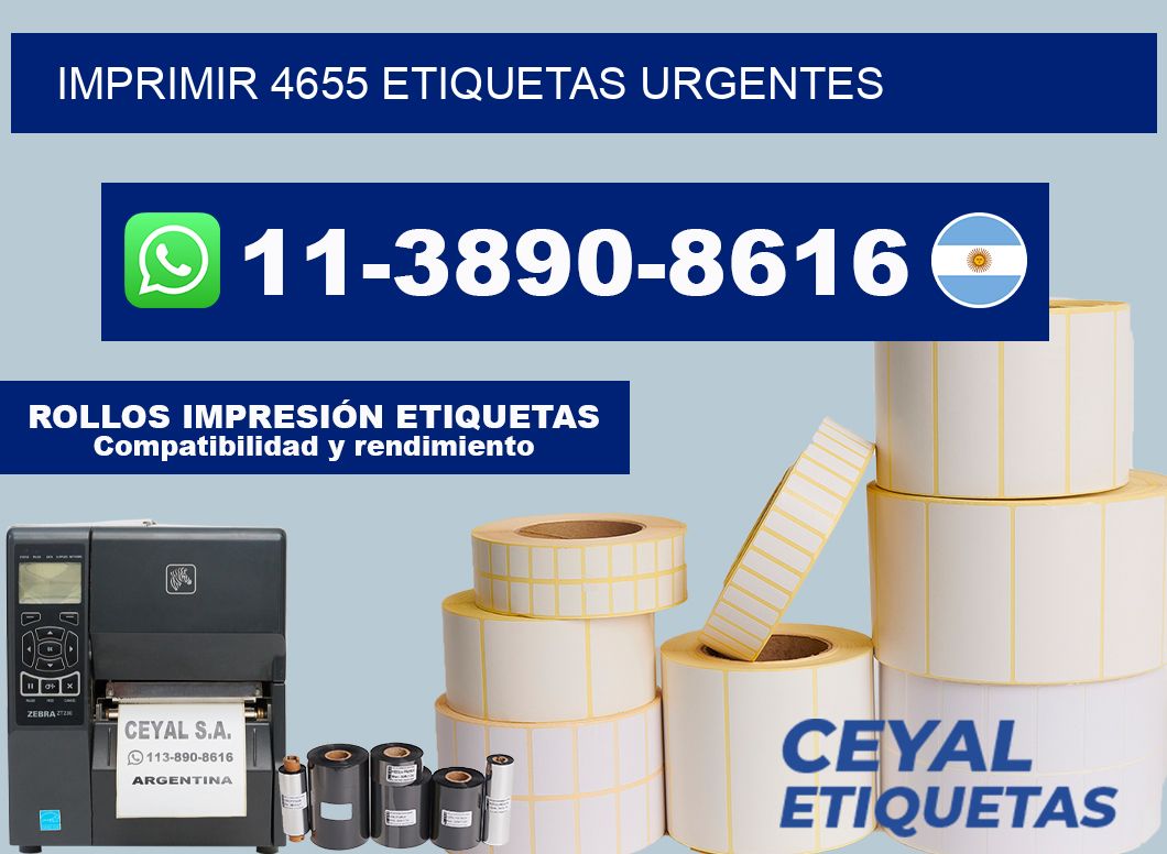 IMPRIMIR 4655 ETIQUETAS URGENTES