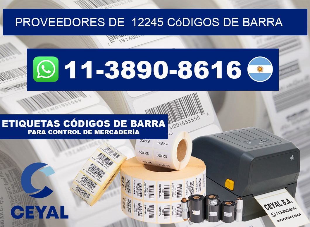 Proveedores de  12245 códigos de barra