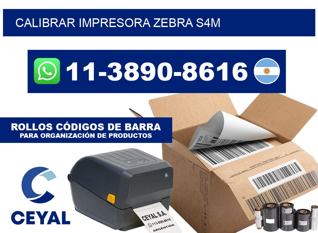 calibrar impresora Zebra s4m