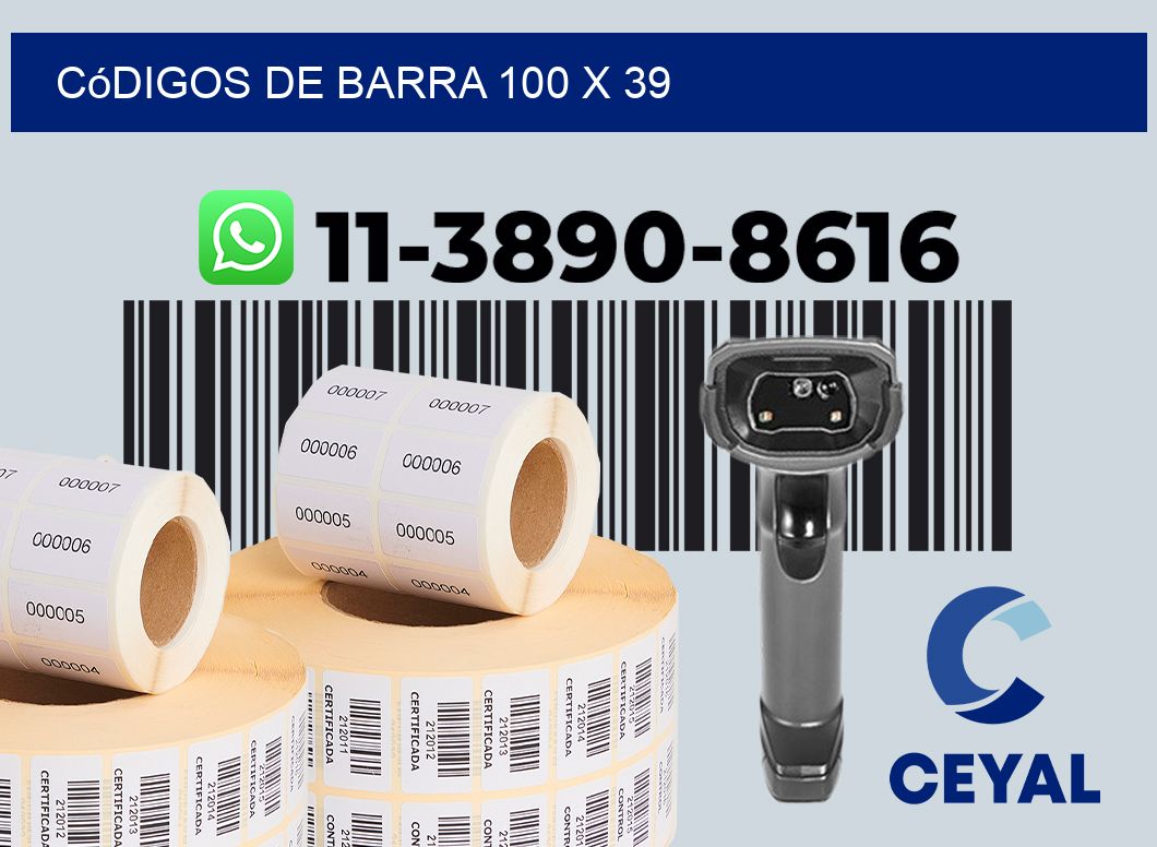 códigos de barra 100 x 39