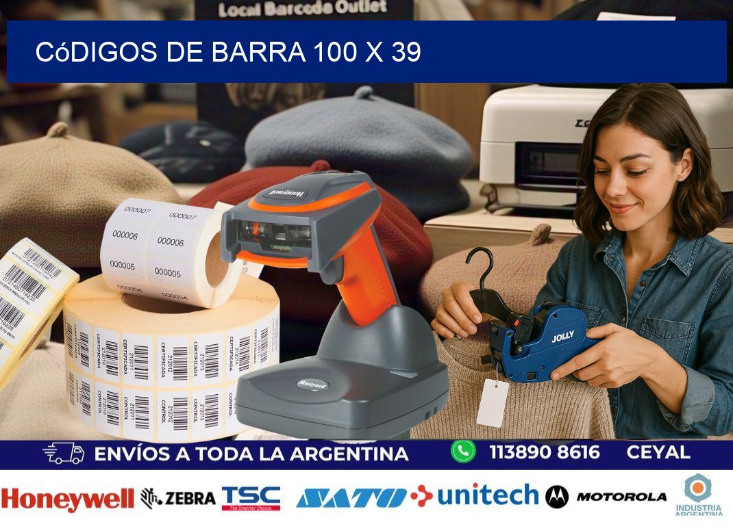 códigos de barra 100 x 39