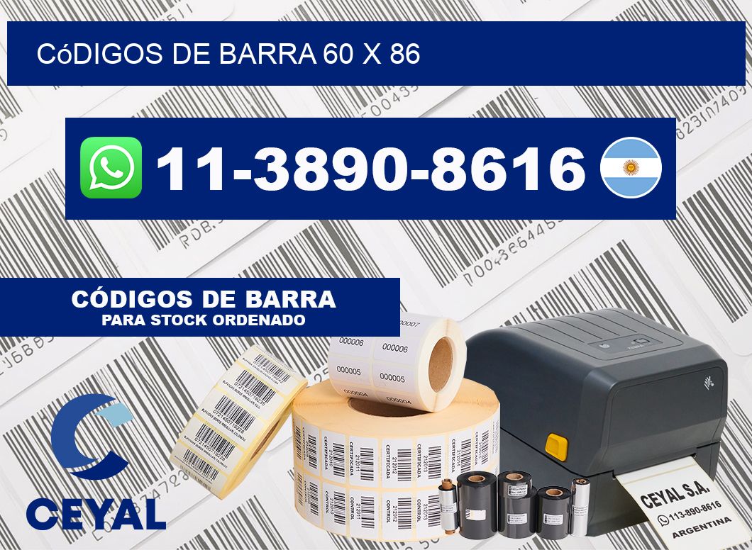 códigos de barra 60 x 86