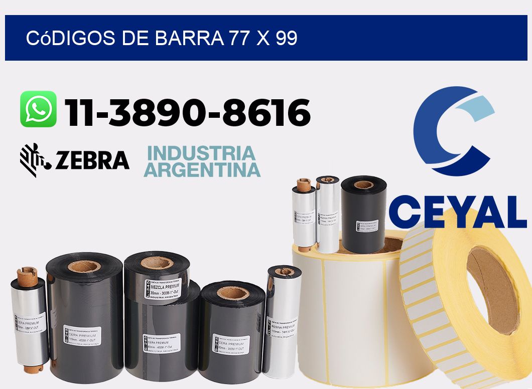 códigos de barra 77 x 99