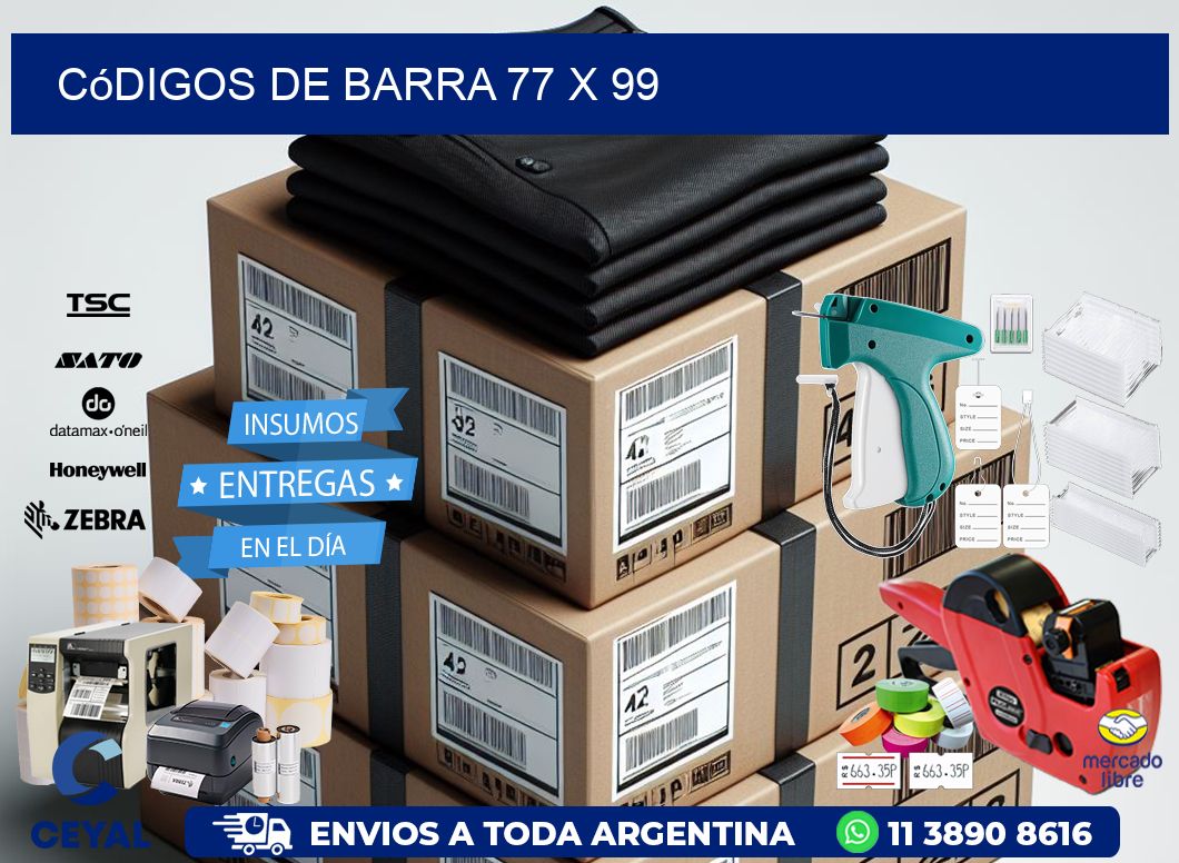 códigos de barra 77 x 99