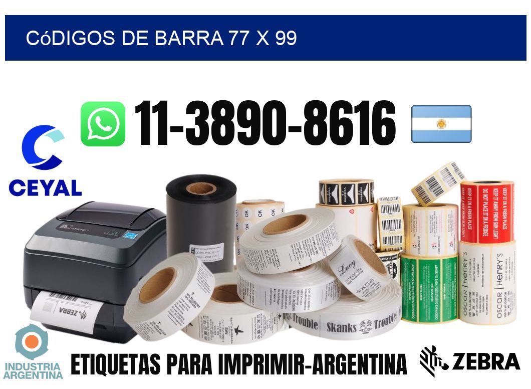 códigos de barra 77 x 99