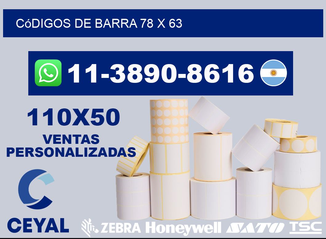 códigos de barra 78 x 63