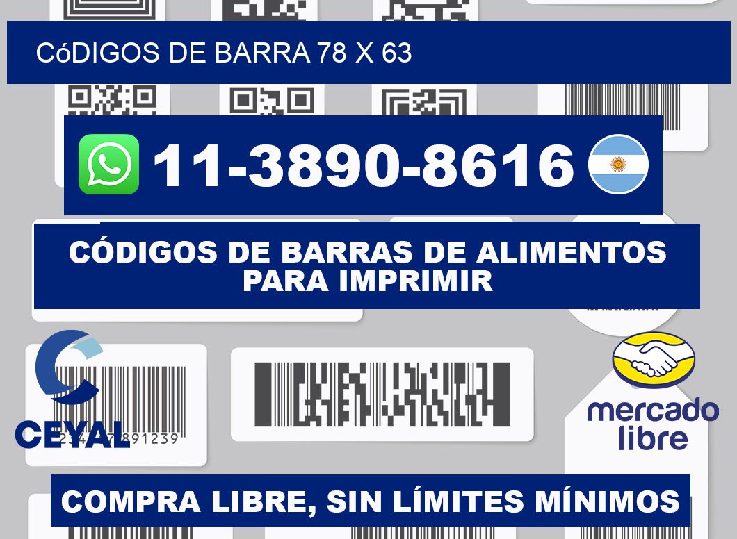 códigos de barra 78 x 63
