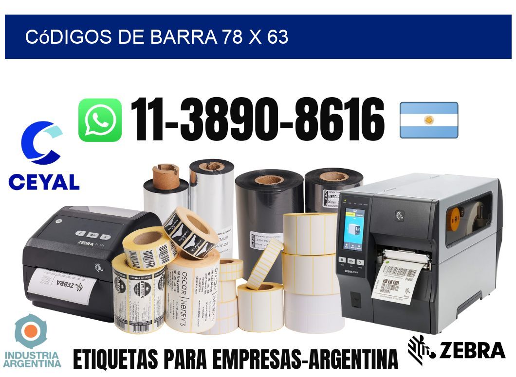 códigos de barra 78 x 63