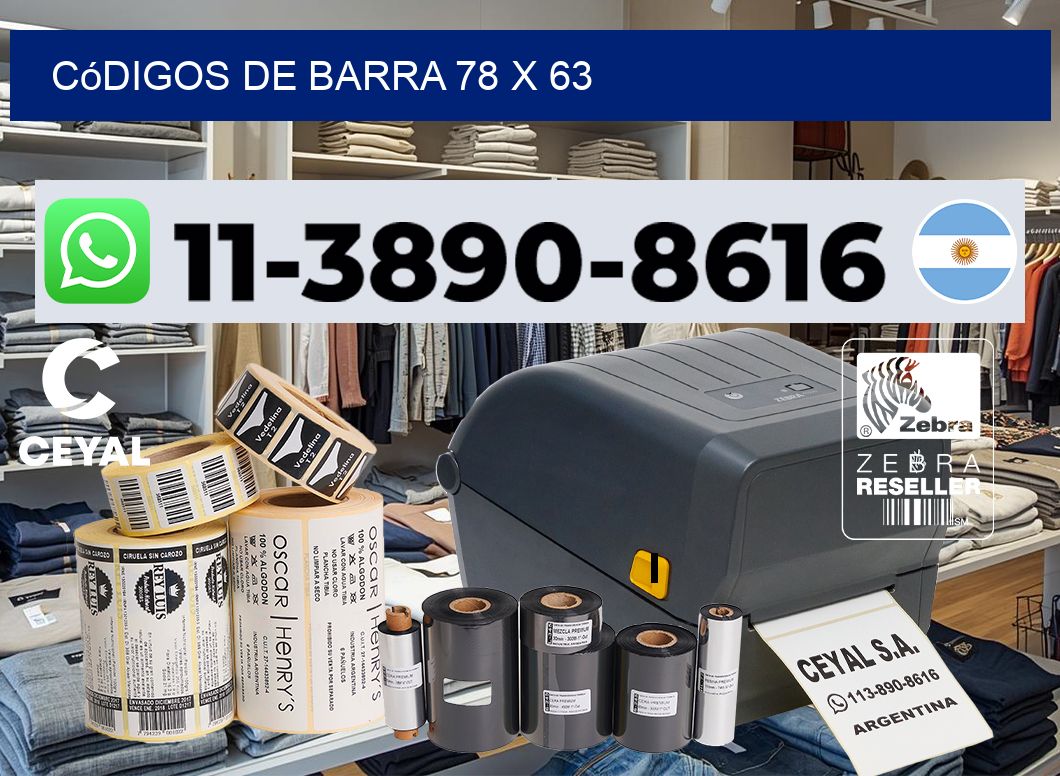 códigos de barra 78 x 63