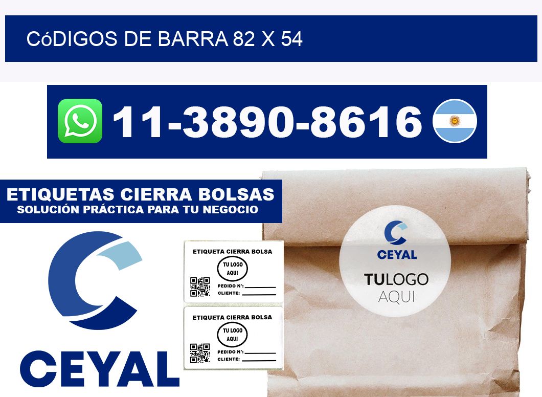 códigos de barra 82 x 54