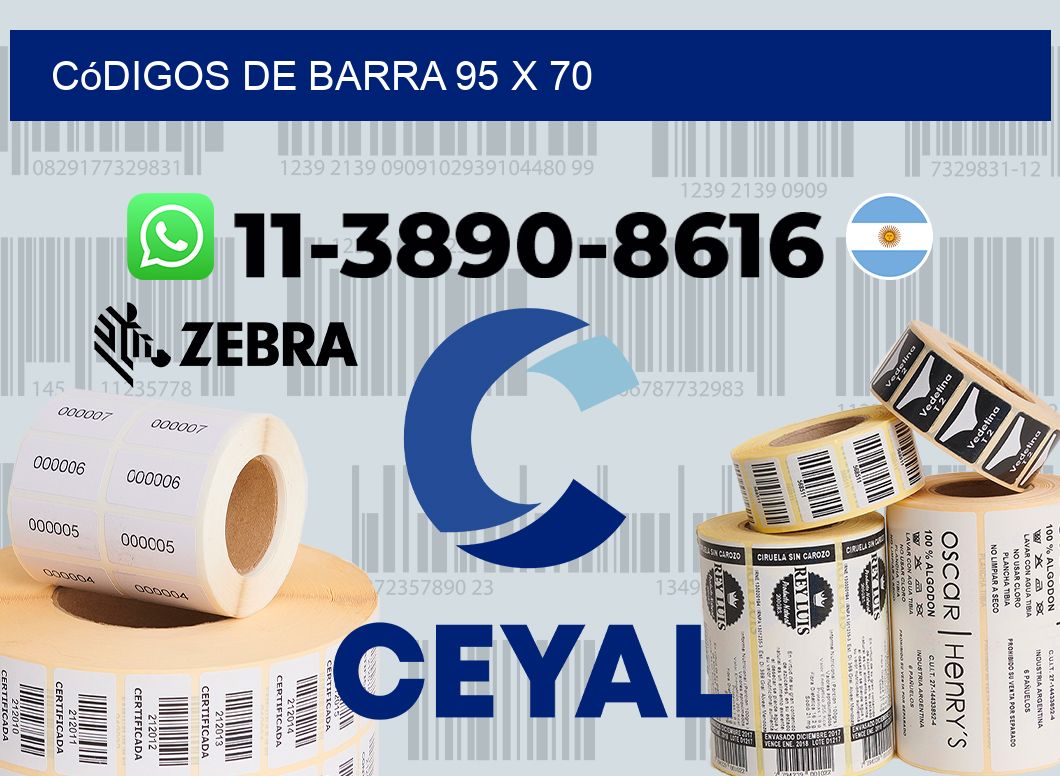 códigos de barra 95 x 70