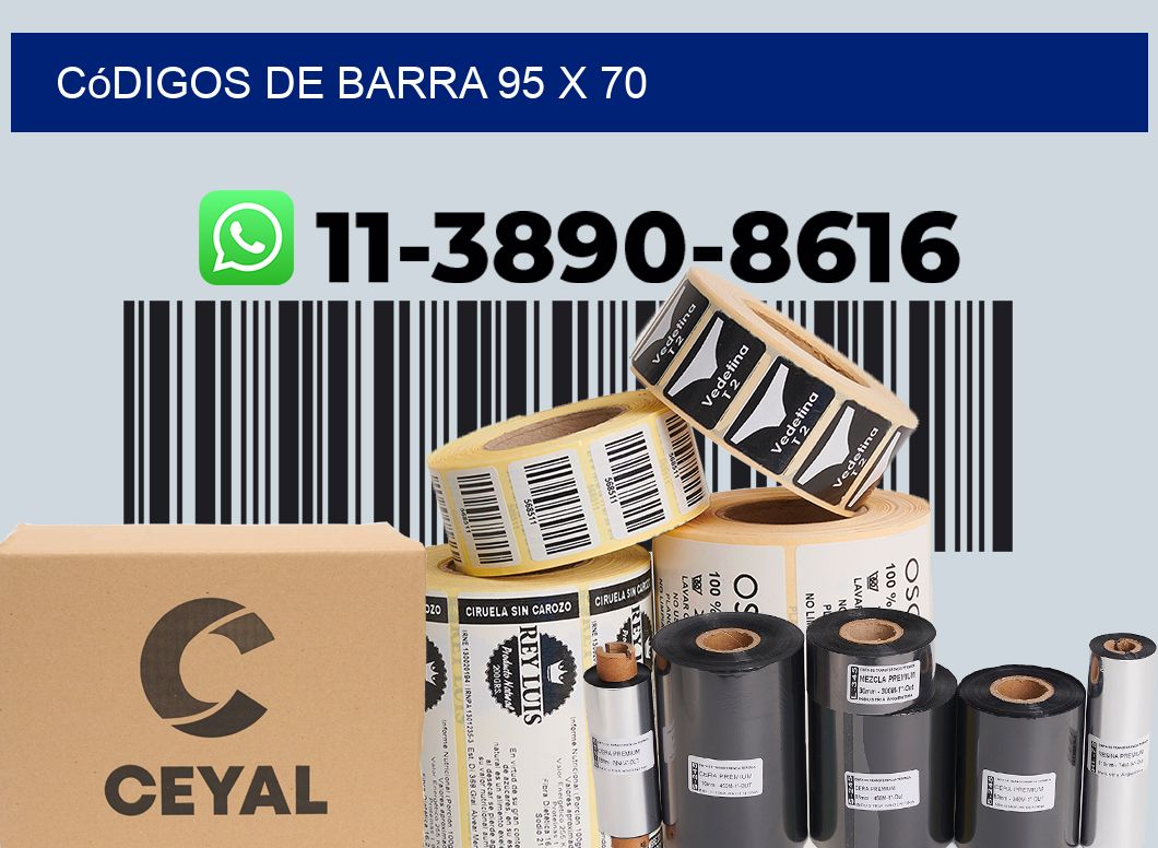 códigos de barra 95 x 70