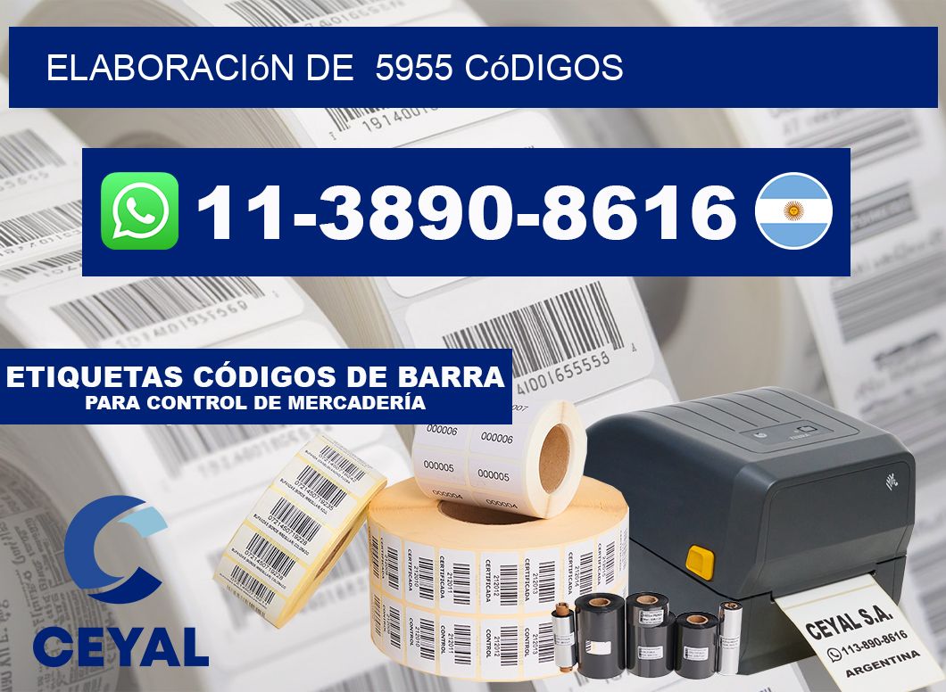 elaboración de  5955 códigos