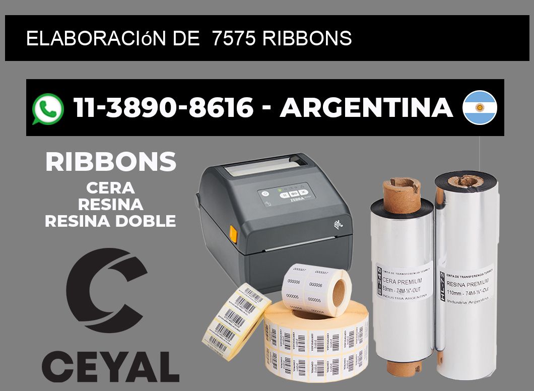 elaboración de 7575 ribbons