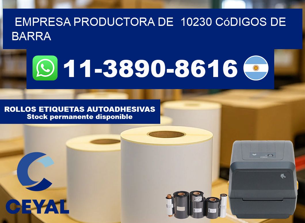 empresa productora de  10230 códigos de barra
