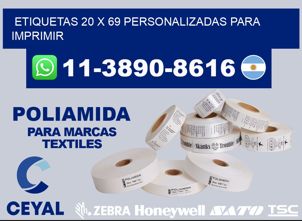 etiquetas 20 x 69 personalizadas para imprimir